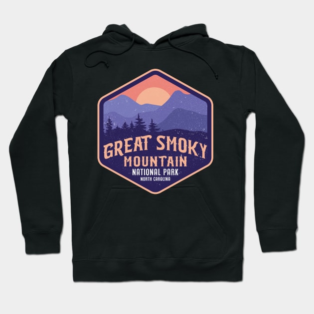 Great Smoky Mountain - North Carolina Hoodie by Sachpica